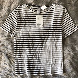 H&M stripped shirt NWT